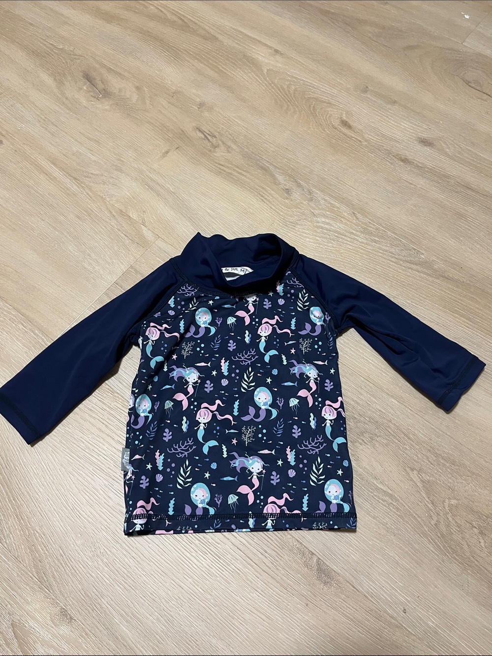 Jan & Jul Swim Shirt Long Sleeve Navy Pink
